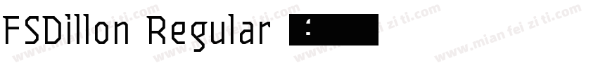 FSDillon Regular 字体字体转换